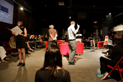 &quot;OPEN CAGE: NEW YORK,&quot; 75 person performance, with Morgan O'Hara, Eyebeam, Chelsea Music Festival, 2012