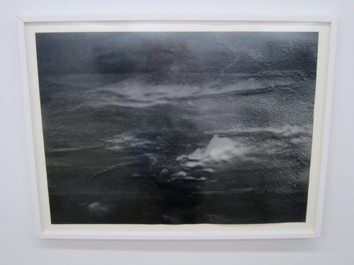 SHIMPEI TAKEDASalt Terrain #26Unique gelatin silver photogram27x37&quot; 2012 Installation from [SILENCE] at NYCAMS. Photographs represent exposure in the darkroom to damaged soil surrounding the Fukushima Daiichi Nuclear Power Plant in Ōkuma, Fukushima, Japan.